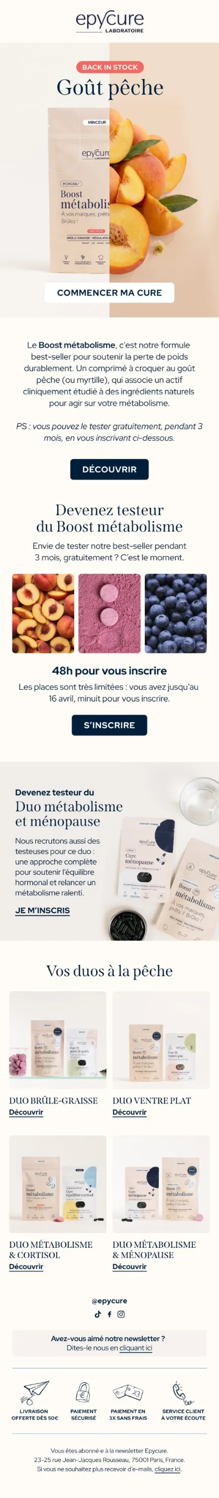 Campagne Epycure — Boost pêche