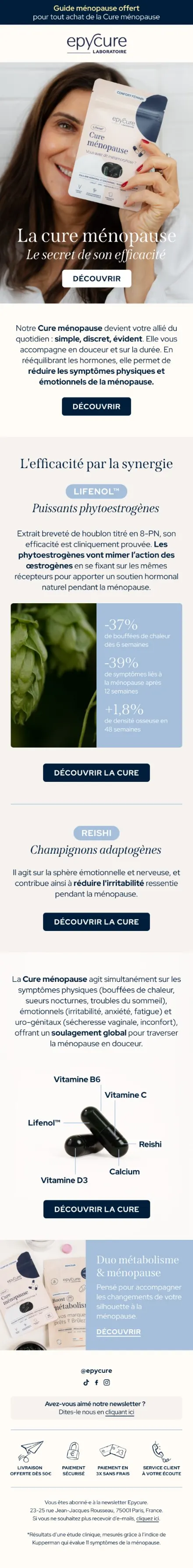 Campagne Epycure — Lifenol & Reishi