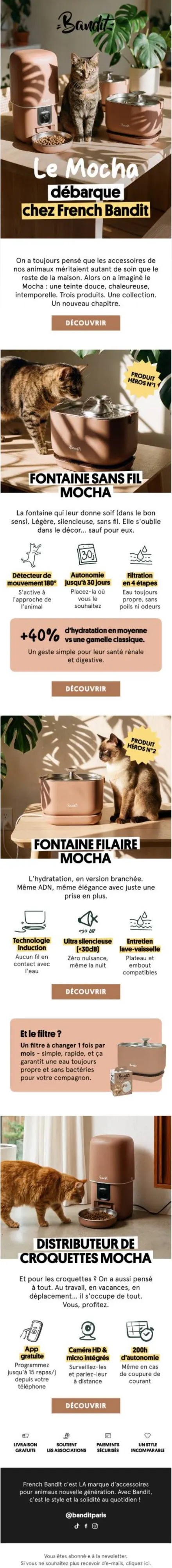 Campagne Bandit — Lancement du coloris Mocha