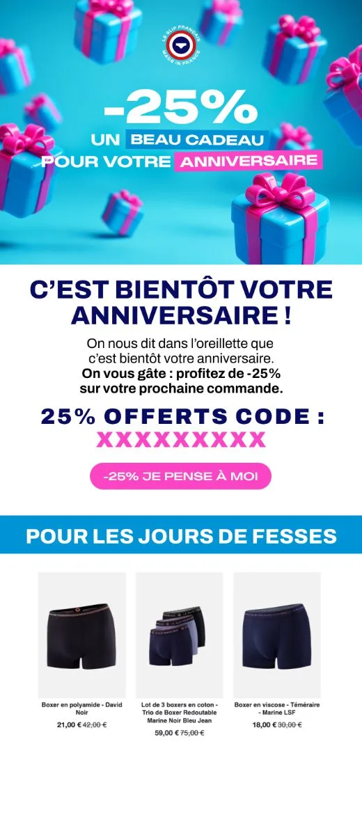 Flow anniversaire Le Slip Français